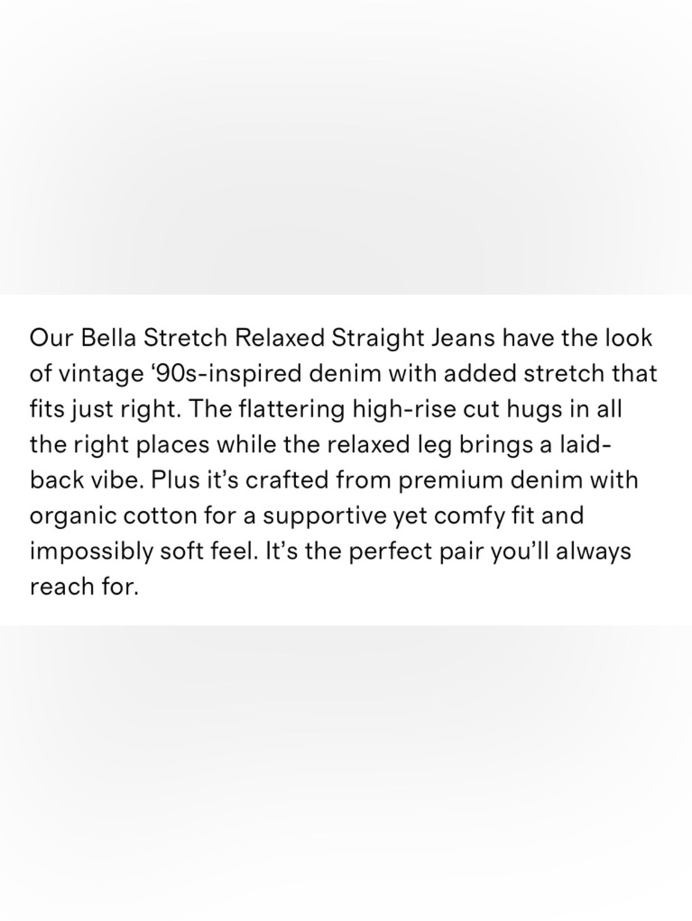 QUINCE ORGANIC COTTON BELLA STRETCH RELAXED STRAIGHT LEG JEANS GRAY SIZE 29 - Picture 15 of 15